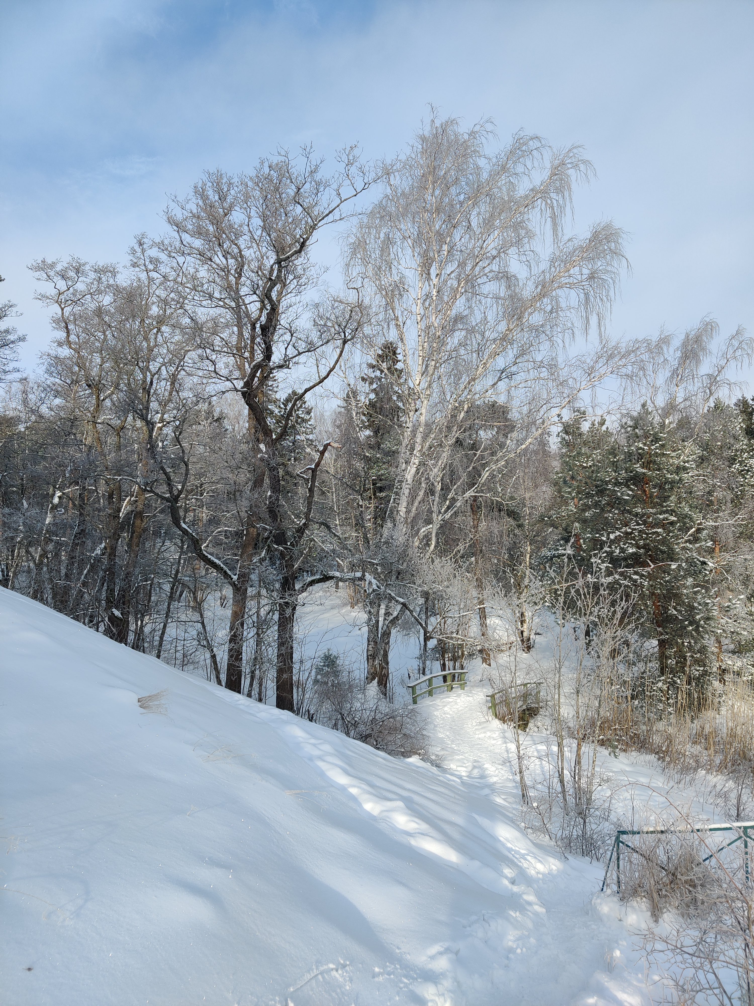 Winter scenery in Helsinki